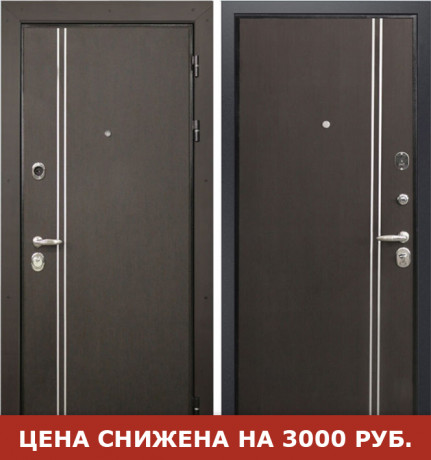 Стальная дверь "Легионер" (венге)