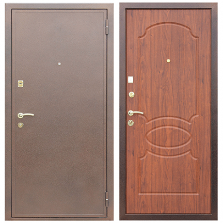 Стальная дверь "Грация" орех итальянский