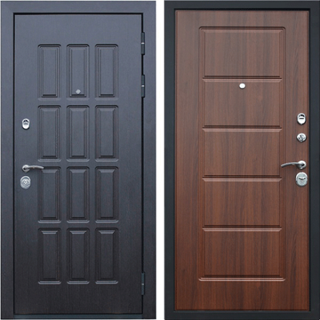 Стальная дверь "Фортуна" орех бренди