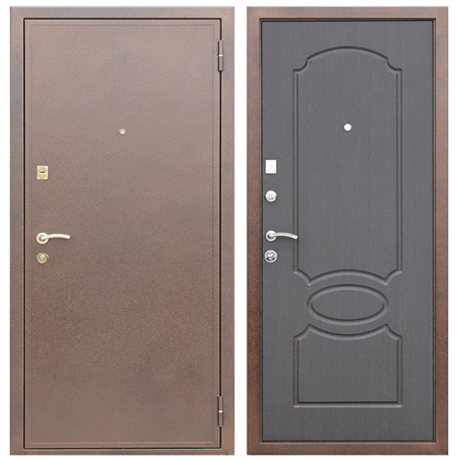 Стальная дверь "Грация" венге