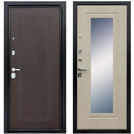 Стальная дверь "Викинг" беленый дуб