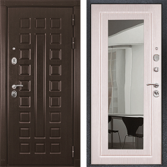 Стальная дверь &quot;Престиж&quot; венге/бел.дуб