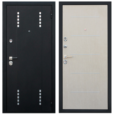 Стальная дверь "Агата" беленый дуб