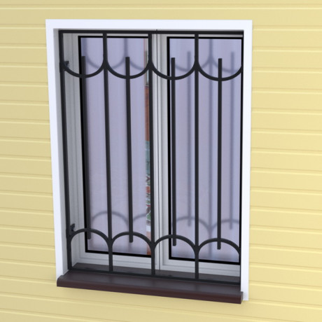 Решетка на окно сварная № 23