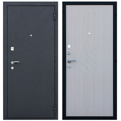 Стальная дверь "Слалом" беленый дуб