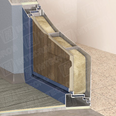 Стальная дверь &quot;Вавилон&quot; шпон Вишня