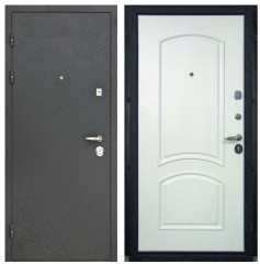 Стальная дверь &quot;Персей 3 D-5&quot; Белое Серебро