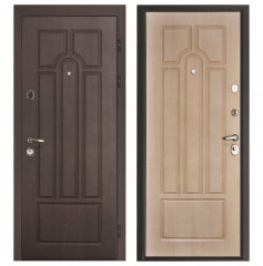 Стальная дверь &quot;Афина Чиза&quot; (перекод.) Венге/Беленый дуб