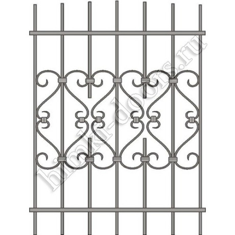 Решетка на окно кованая 21