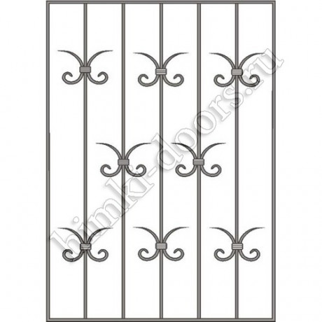 Решетка на окно кованая 5