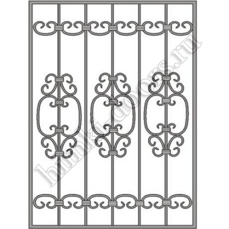 Решетка на окно кованая 41