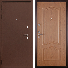 Стальная дверь &quot;ДС-1&quot; CISA дуб
