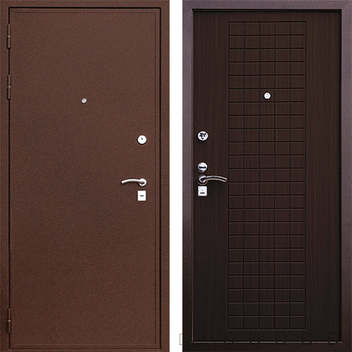 Стальная дверь "ДС-1" CISA венге