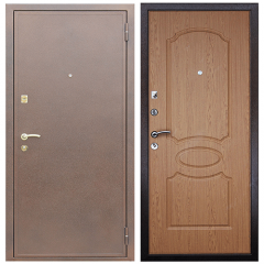 Стальная дверь "Грация" дуб светлый