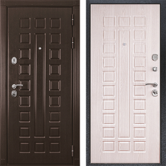 Стальная дверь Триумф/венге/беленый дуб