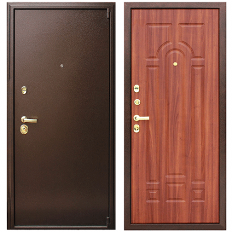 Стальная дверь "Да винчи" каштан