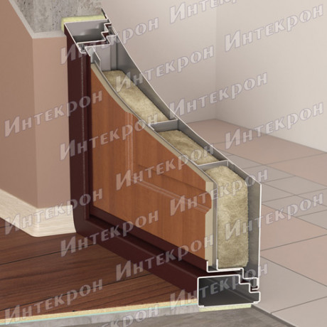 Стальная дверь "Сириус 3 D - Амадея" Итальянский орех