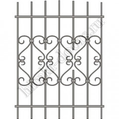 Решетка на окно кованая 21